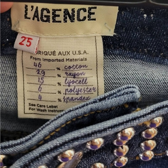L’Agence Margot Studs Dark Vintage High Rise USA - Picture 4 of 8